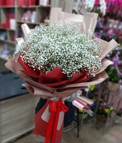 Букет цветов из: Гипсофила в Поповскую