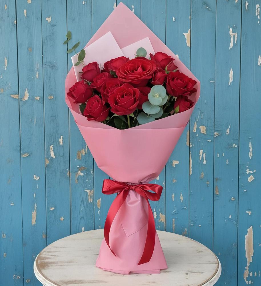 Букет цветов из: Розы в Поповскую