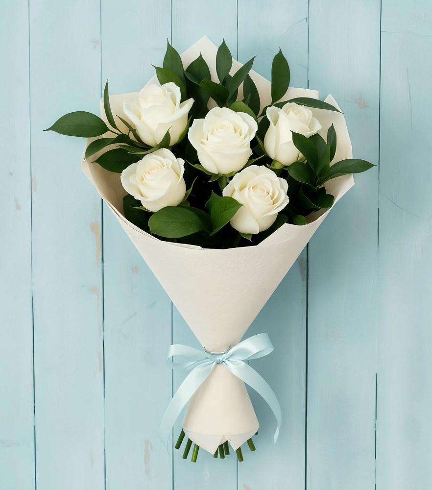 Букет цветов из: Розы в Поповскую