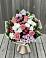Букет цветов из: Альстромерии, Гвоздики, Розы и Хризантемы в Поповскую