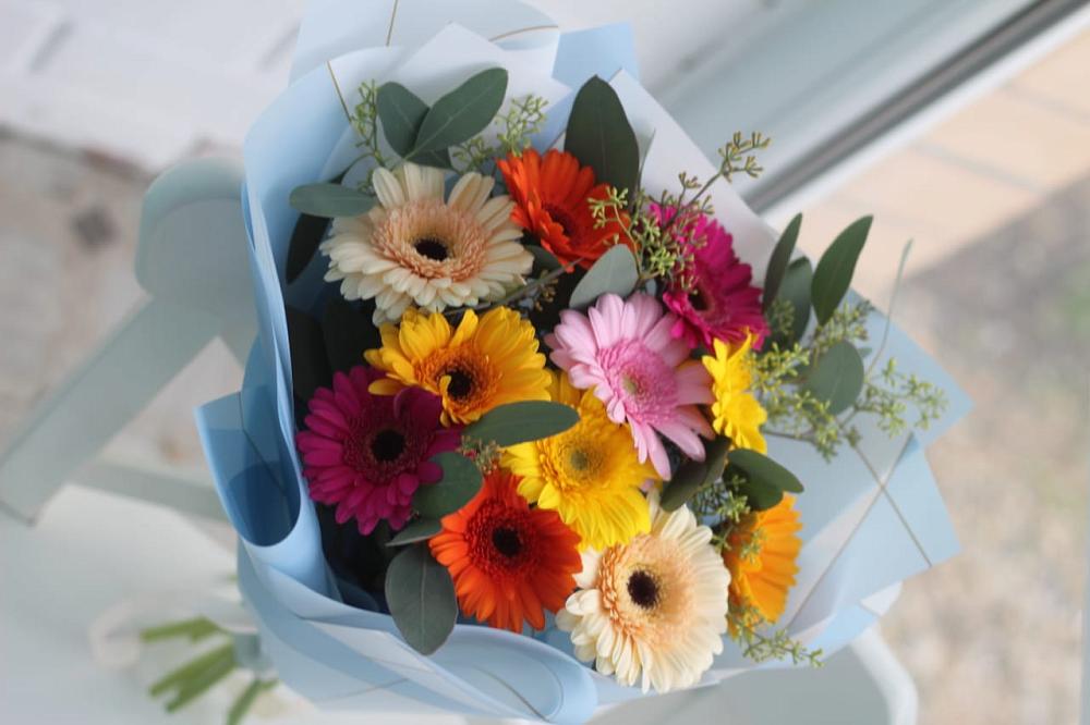 Букет цветов из: Герберы в Поповскую