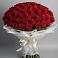Букет 101 Красная роза Блэк Мэджик в Поповскую