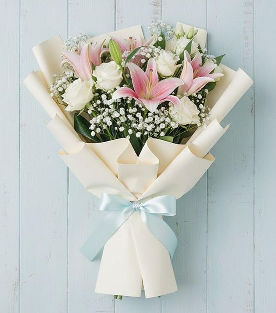 Букет цветов из: Лилии в Поповскую