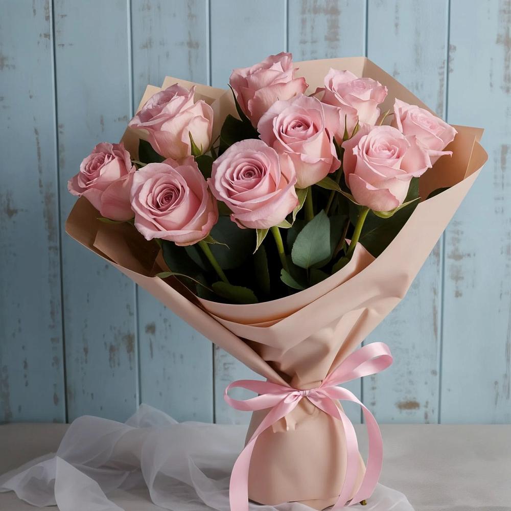 Букет цветов из: Розы в Поповскую