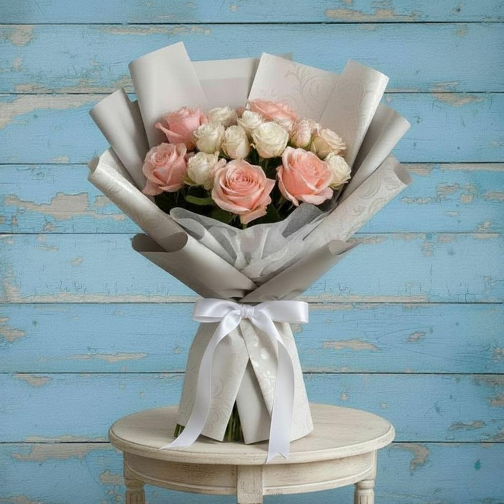 Букет цветов из: Розы в Поповскую