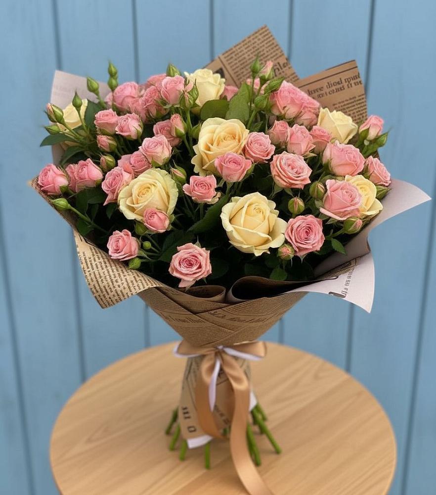 Букет цветов из: Розы в Поповскую