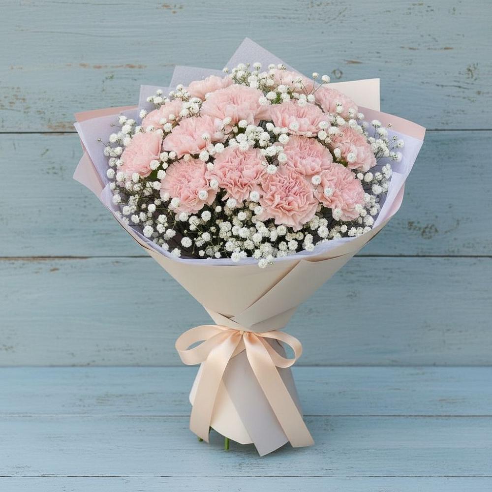 Букет цветов из: Гвоздики в Поповскую