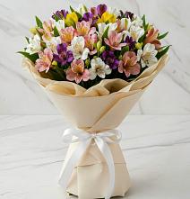 Букет цветов из:  Альстромерии в Поповскую