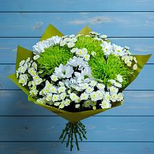Букет цветов из:  Хризантемы #REPLACE_PRED# Поповскую