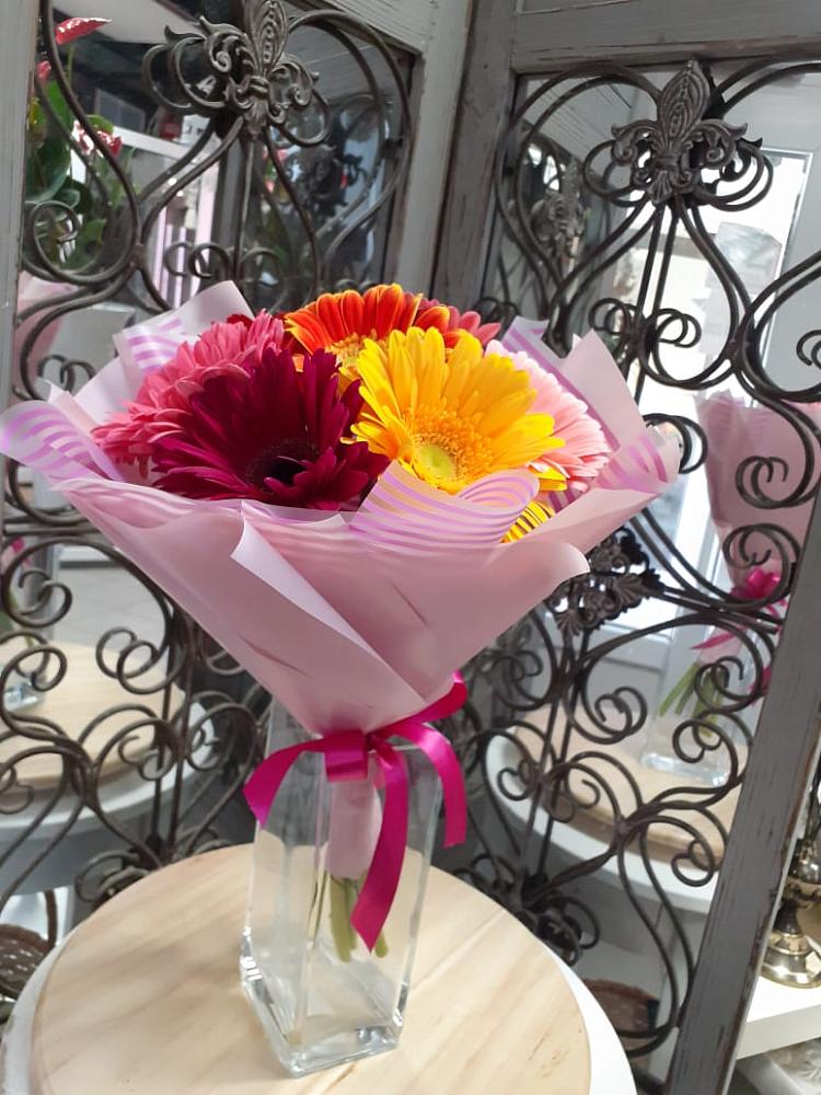 Букет цветов из: Герберы в Поповскую