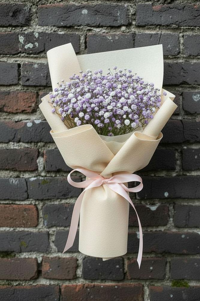 Букет цветов из: Гипсофила в Поповскую