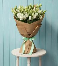 Букет цветов из:  Лизиантусы в Поповскую