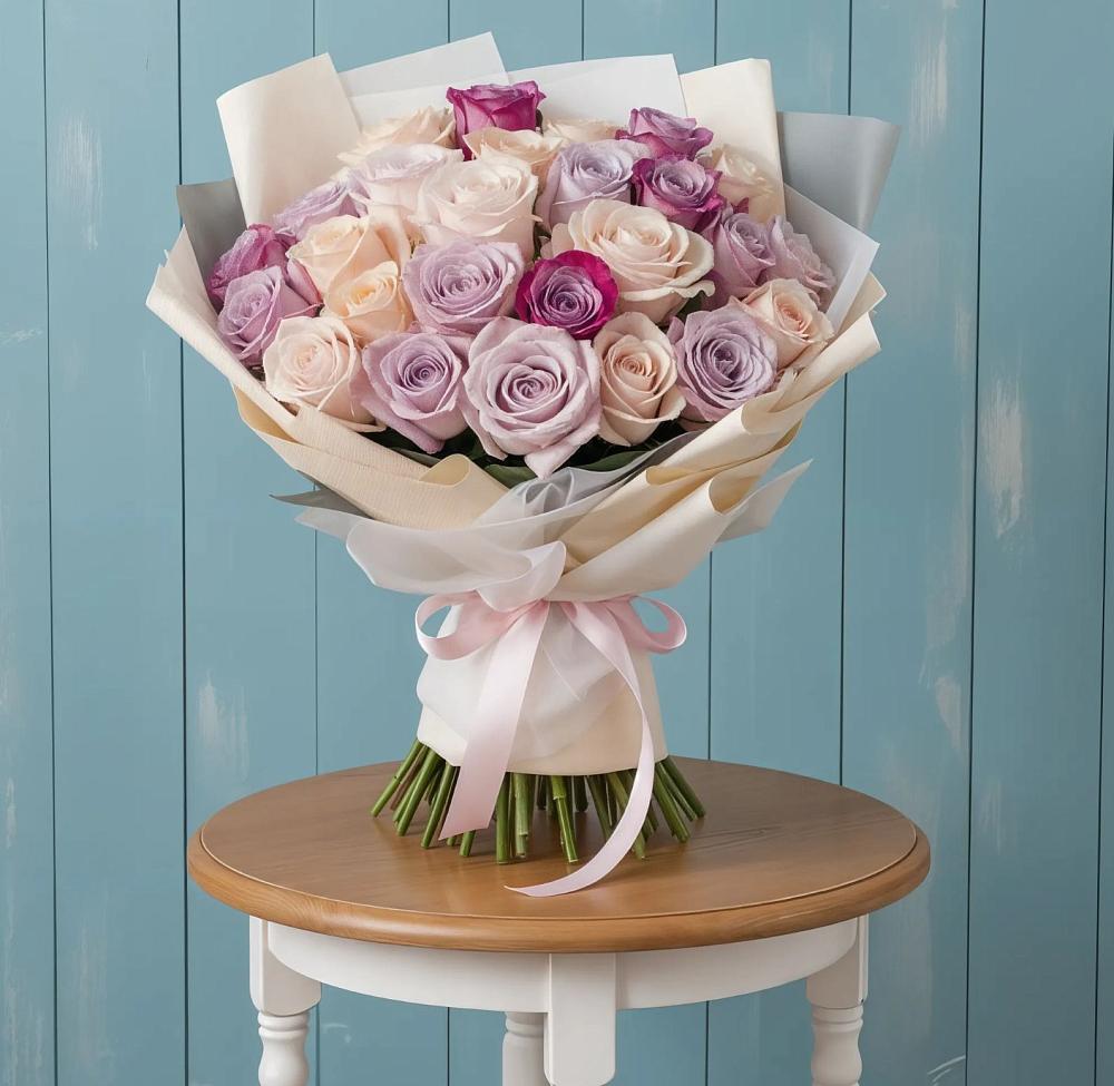 Букет цветов из: Розы в Поповскую