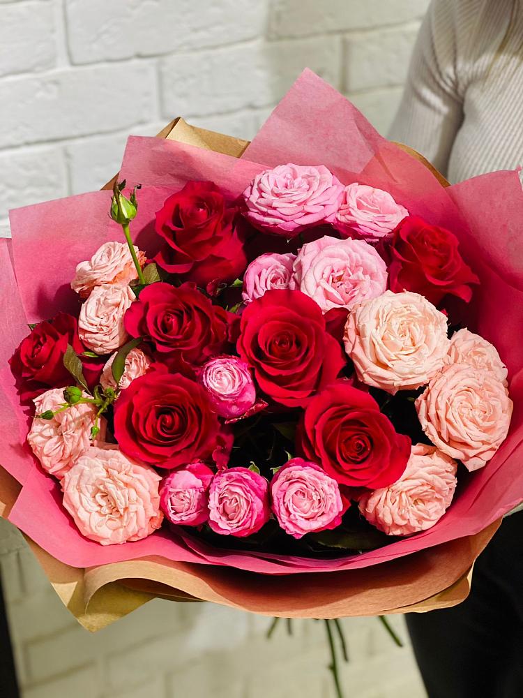 Букет цветов из: Розы в Поповскую