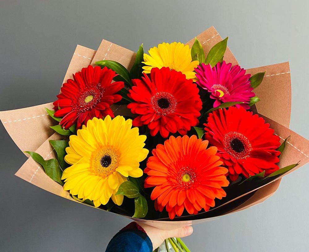 Букет цветов из: Герберы в Поповскую