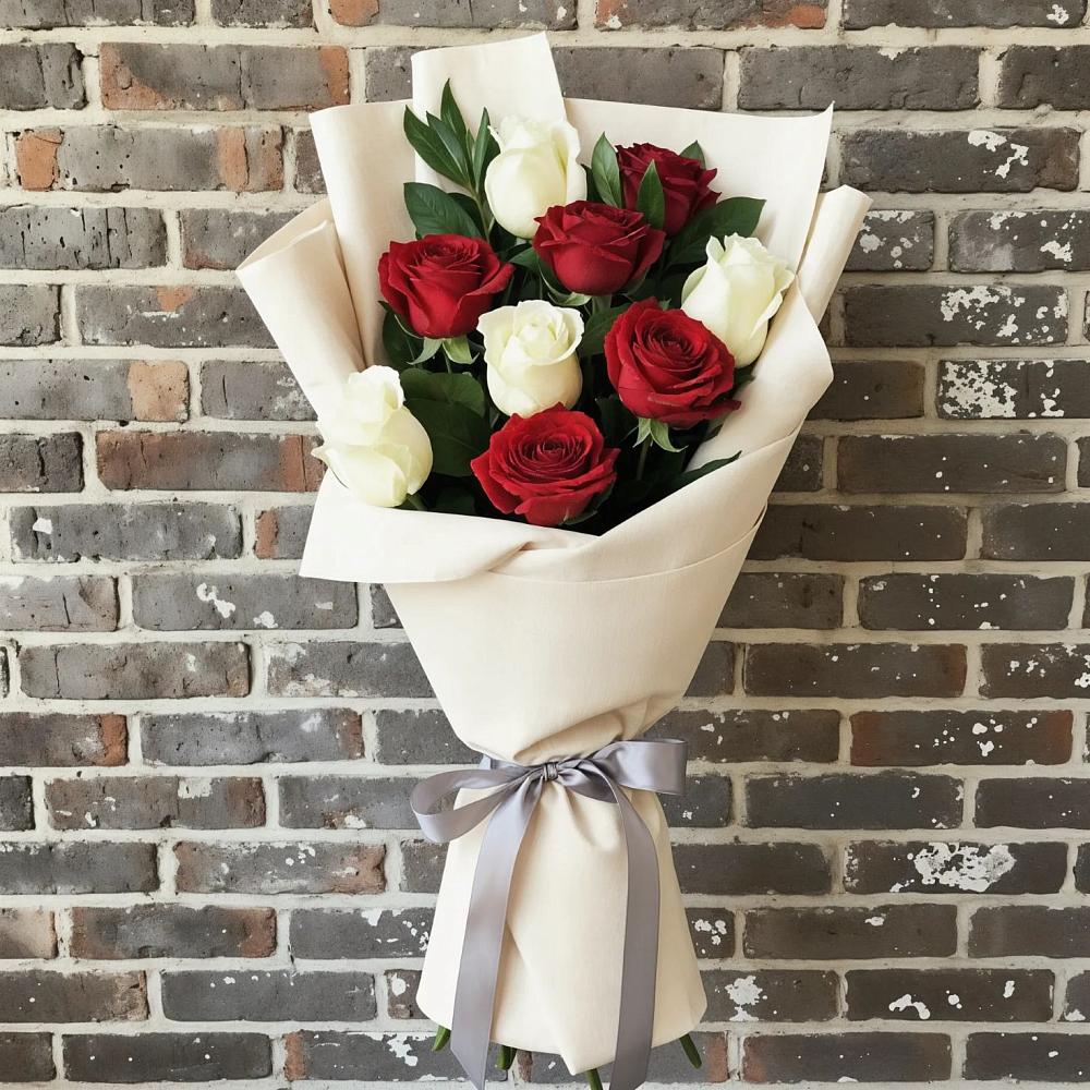 Букет цветов из: Розы в Поповскую