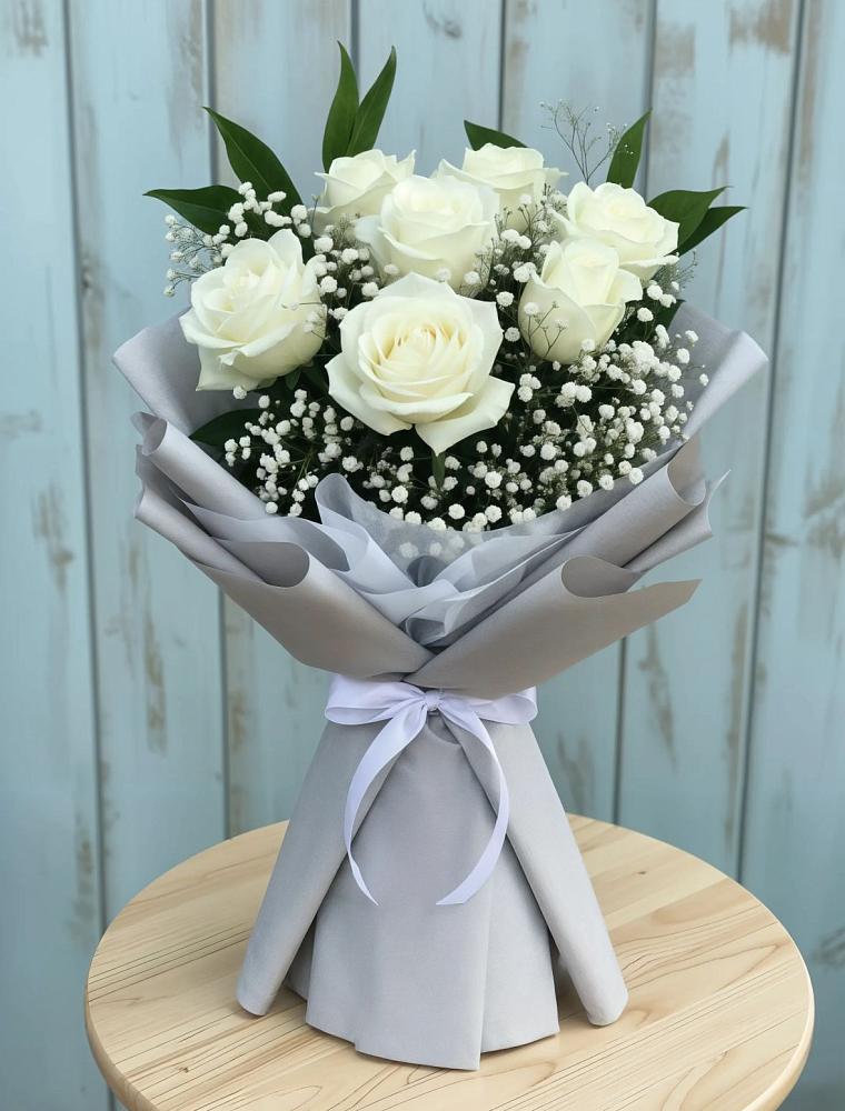 Букет цветов из: Розы в Поповскую