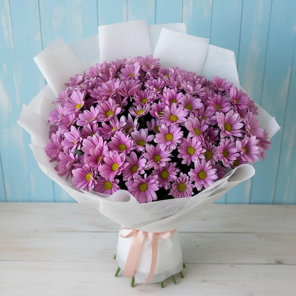 Букет цветов из: Хризантемы в Поповскую