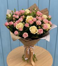 Букет цветов из:  Розы в Поповскую