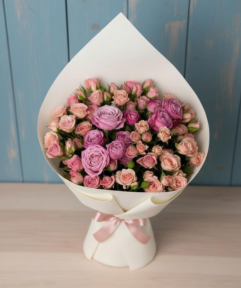 Букет цветов из: Розы в Поповскую