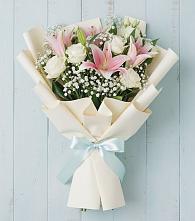 Букет цветов из:  Лилии в Поповскую