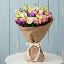 Букет цветов из:  Лизиантусы #REPLACE_PRED# Поповскую