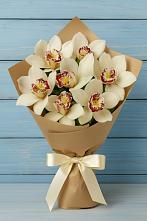 Букет цветов из:  Орхидеи и Розы в Поповскую