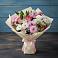Букет цветов из: Хризантемы, Альстромерии и Розы в Поповскую